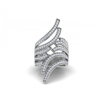 Edana Wide Diamond Band In 14k gold